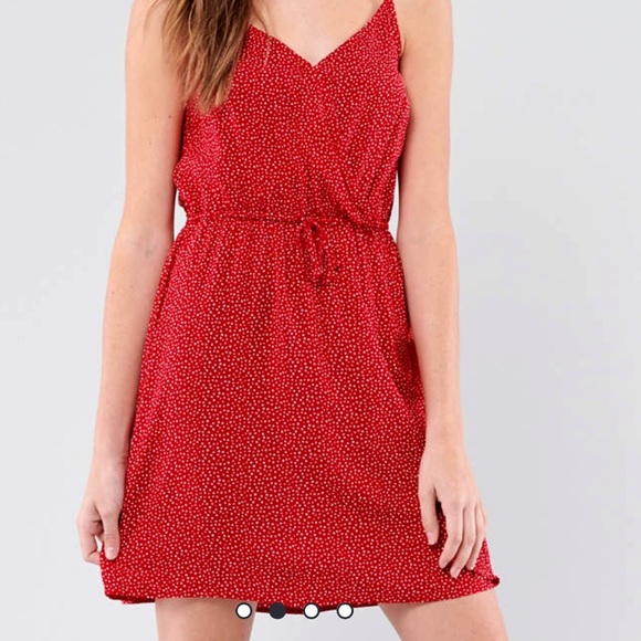 Hollister Dresses & Skirts - Hollister Red wrap front dress